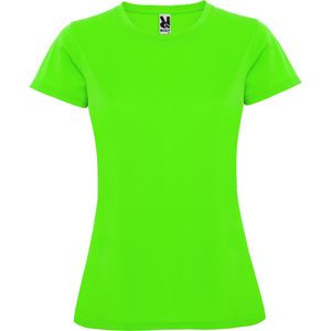 Roly CA0423 - MONTECARLO WOMAN T-shirt met korte mouwen in technisch weefsel Kalk