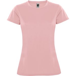 Roly CA0423 - MONTECARLO WOMAN T-shirt met korte mouwen in technisch weefsel Lichtroze