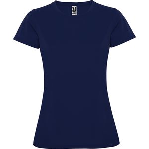 Roly CA0423 - MONTECARLO WOMAN T-shirt met korte mouwen in technisch weefsel Marineblauw