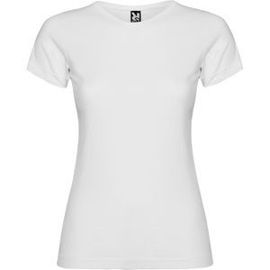 Roly CA6627 - JAMAICA Getailleerde T-shirt met korte mouwen Wit