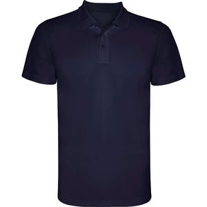 Roly PO0404 - MONZHA Polshirt met korte mouwen in technisch weefsel Marineblauw