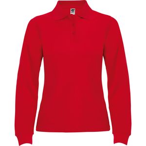 Roly PO6636 - ESTRELLA WOMAN L/S Poloshirt met lange mouwen met kraag en ondermouw in ribtricot