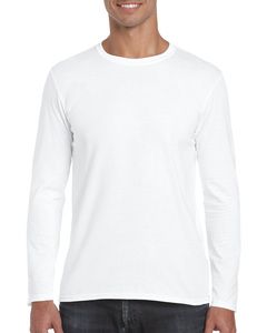 Gildan GN644 - Softstyle Adult T-Shirt Met Lange Mouw Wit