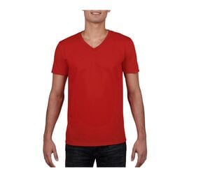 Gildan GN646 - Softstyle™ V-Hals T-Shirt Rood