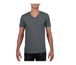 Gildan GN646 - Softstyle™ V-Hals T-Shirt Houtskool