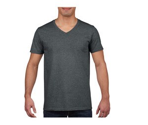 Gildan GN646 - Softstyle™ V-Hals T-Shirt Donkere Heide