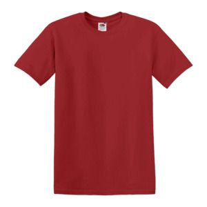 Fruit of the Loom SC230 - Katoenen T-Shirt Rood