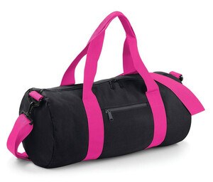 Bag Base BG144 - Originele Barrel Tas Zwart/Fuchsia