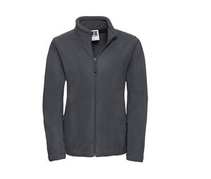 Russell JZ87F - Outdoor Fleece Met Volledige Rits Konvooi Grijs