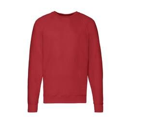 Fruit of the Loom SC360 - Lichtgewicht Raglan Sweatshirt Rood