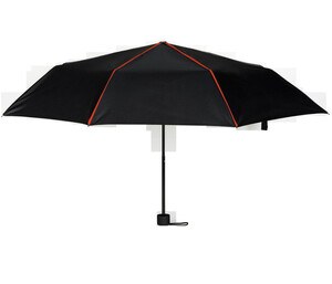 Black&Match BM920 - Mini Inklapbare Paraplu Zwart/oranje