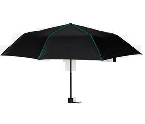 Black&Match BM920 - Mini Inklapbare Paraplu Zwart/Geelgroen