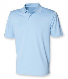 Henbury H475 - Coolplus® Wicking Piqué Polo Shirt Lichtblauw