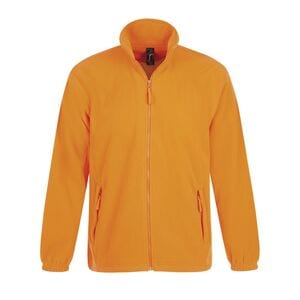 SOL'S 55000 - NORTH Heren Fleece Jacket Met Rits Neon oranje