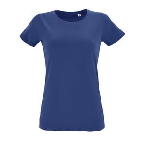 SOL'S 02758 - Regent Fit Women Dames Nauwsluitend T Shirt Met Ronde Hals Koningsblauw