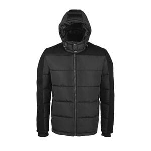 SOL'S 02886 - Reggie Heren Warm En Waterproof Jack Zwart