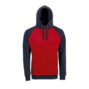 SOL'S 02998 - Seattle Tweekleurig Unisex Sweatshirt Frans marine/rood