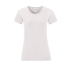 Fruit of the Loom SC151 - Iconische T-shirt Dames Wit