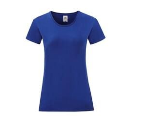 Fruit of the Loom SC151 - Iconische T-shirt Dames Kobaltblauw