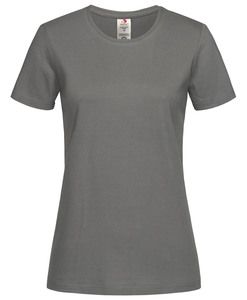 Stedman STE2620 - T-shirt met ronde hals voor vrouwen Classic-T Organic  Echt grijs