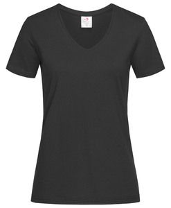 Stedman STE2700 - V-hals T-shirt voor vrouwen Zwart Opaal