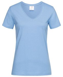 Stedman STE2700 - V-hals T-shirt voor vrouwen Lichtblauw