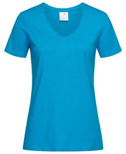 Stedman STE2700 - V-hals T-shirt voor vrouwen Oceaanblauw