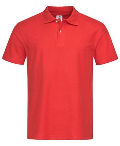 Stedman STE3000 - Poloshirt met korte mouwen voor mannen Scharlaken rood