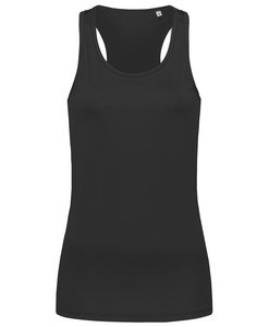 Stedman STE8110 - Shirt zonder mouwen voor vrouwen Interlock Active-Dry  Zwart Opaal