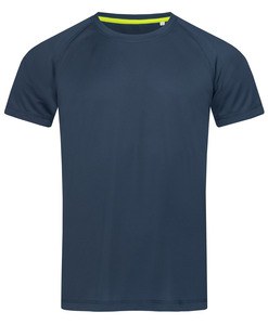 Stedman STE8410 - T-shirt met ronde hals voor mannen Active-Dry  Blauw