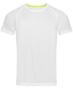 Stedman STE8410 - T-shirt met ronde hals voor mannen Active-Dry  Wit