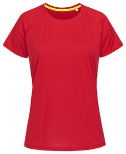 Stedman STE8500 - T-shirt met ronde hals voor vrouwen Active-Dry Karmijnrood