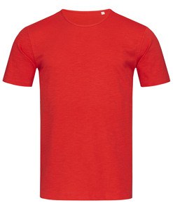 Stedman STE9400 - T-shirt met ronde hals voor mannen Shawn Karmijnrood