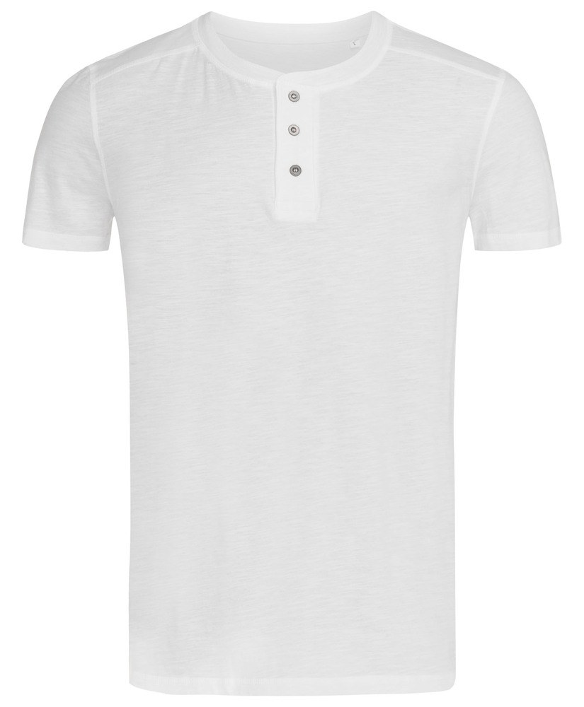 Stedman STE9430 - T-shirt met ronde hals en knopen voor mannen Shawn 