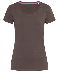 Stedman STE9700 - T-shirt met ronde hals voor vrouwen Claire Donkere Chocolade