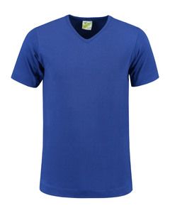 Lemon & Soda LEM1264 - T-shirt V-hals katoen/elastisch voor hem Koningsblauw
