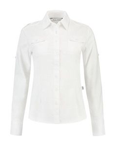 Lemon & Soda LEM3912 - Shirt Twill LS for her Wit