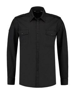 Lemon & Soda LEM3915 - Shirt Twill LS for him Zwart