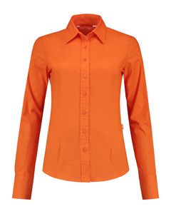 Lemon & Soda LEM3985 - Shirt Poplin LS for her Oranje