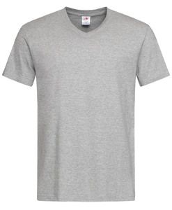 Stedman STE2300 - V-hals T-shirt voor mannen Classic-T  Grijze Heide