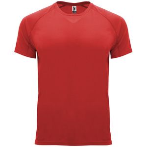 Roly CA0407 - BAHRAIN T-shirt met korte raglanmouwen in technisch weefsel zwart