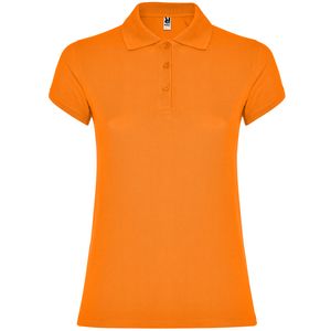 Roly PO6634 - STAR WOMAN Dames poloshirt met korte mouwen Oranje