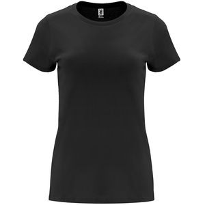 Roly CA6683 - CAPRI Getailleerde dames T-shirt Zwart