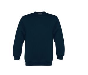 B&C BC501 - Kinder Sweater 80/20 Rechte Mouwen 280 Pst Marine