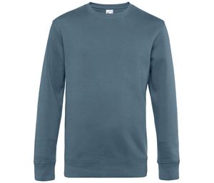B&C BCU01K - Straight Sleeve Sweatshirt 280 KING Scandinavisch Blauw