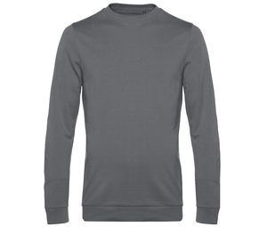 B&C BCU01W - Sweatshirt met ronde hals Olifant Grijs