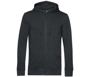 B&C BCU35B - Organic Zipped Hoodie Asfalt