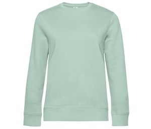 B&C BCW01Q - Straight Sleeve Sweatshirt 280 QUEEN Aqua Groen