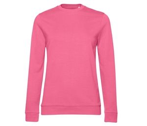 B&C BCW02W - Dames crewneck Roze bruis