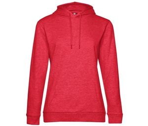 B&C BCW04W - Sweatshirt met capuchon # vrouw Heide Rood